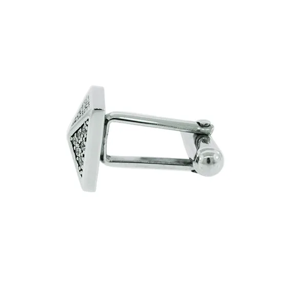18k White Gold Diamond Cufflinks St Marks