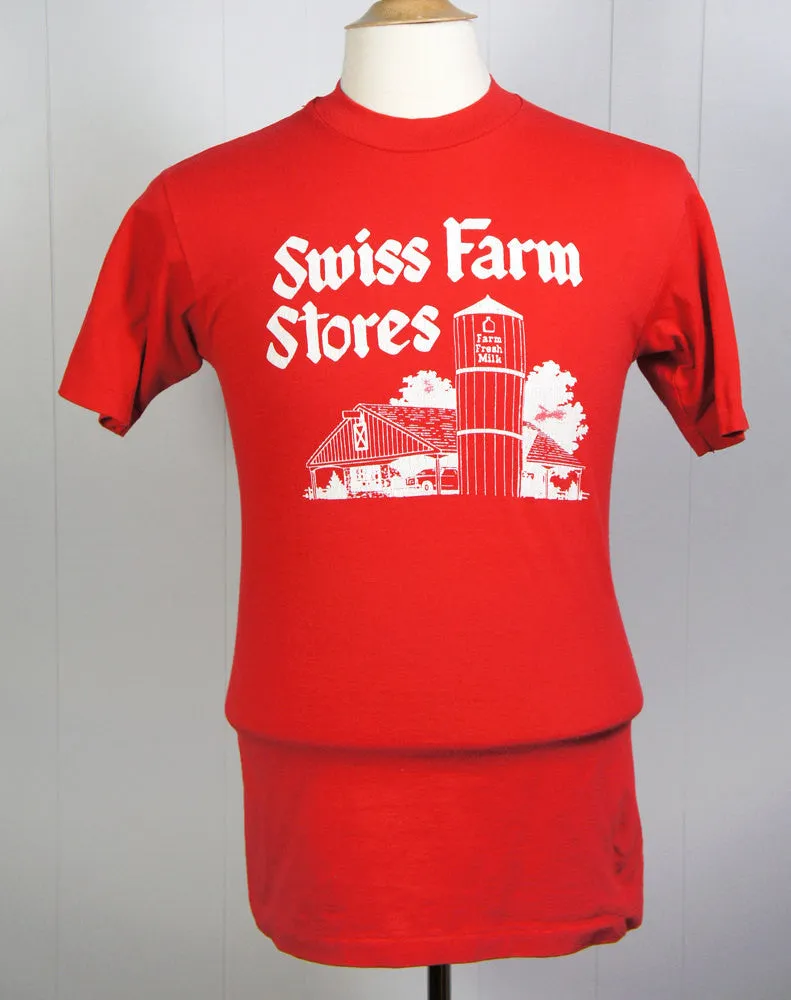 1980's Swiss Farm Stores T-Shirt - Size S