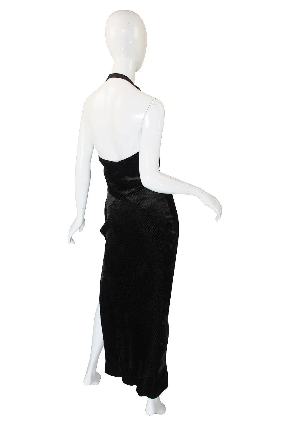1990s Galliano for Christian Dior Velvet Gown