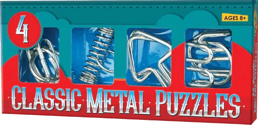 4 Classic Metal Puzzles
