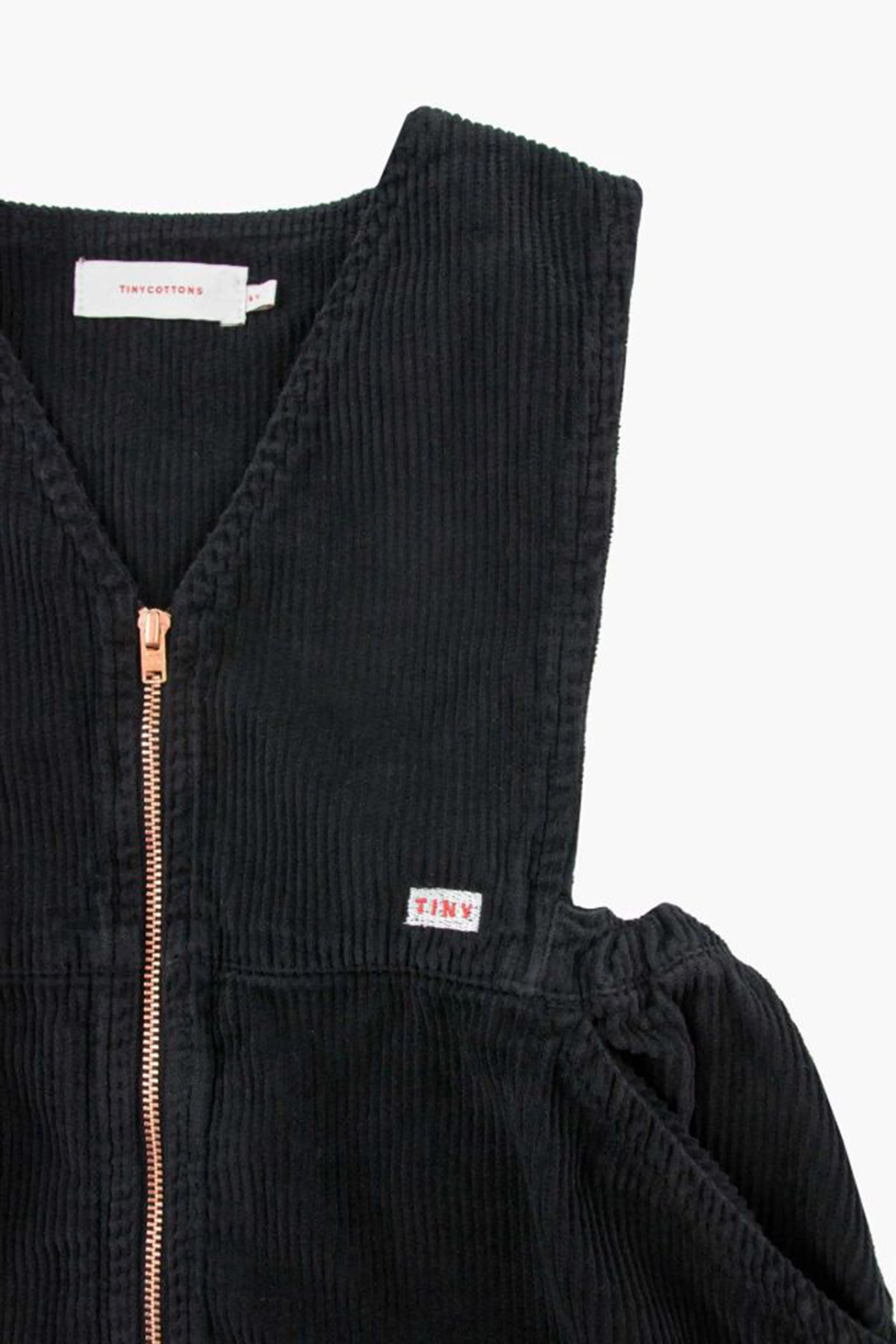 [4y] TINYCOTTONS V-Neck Dress in Black