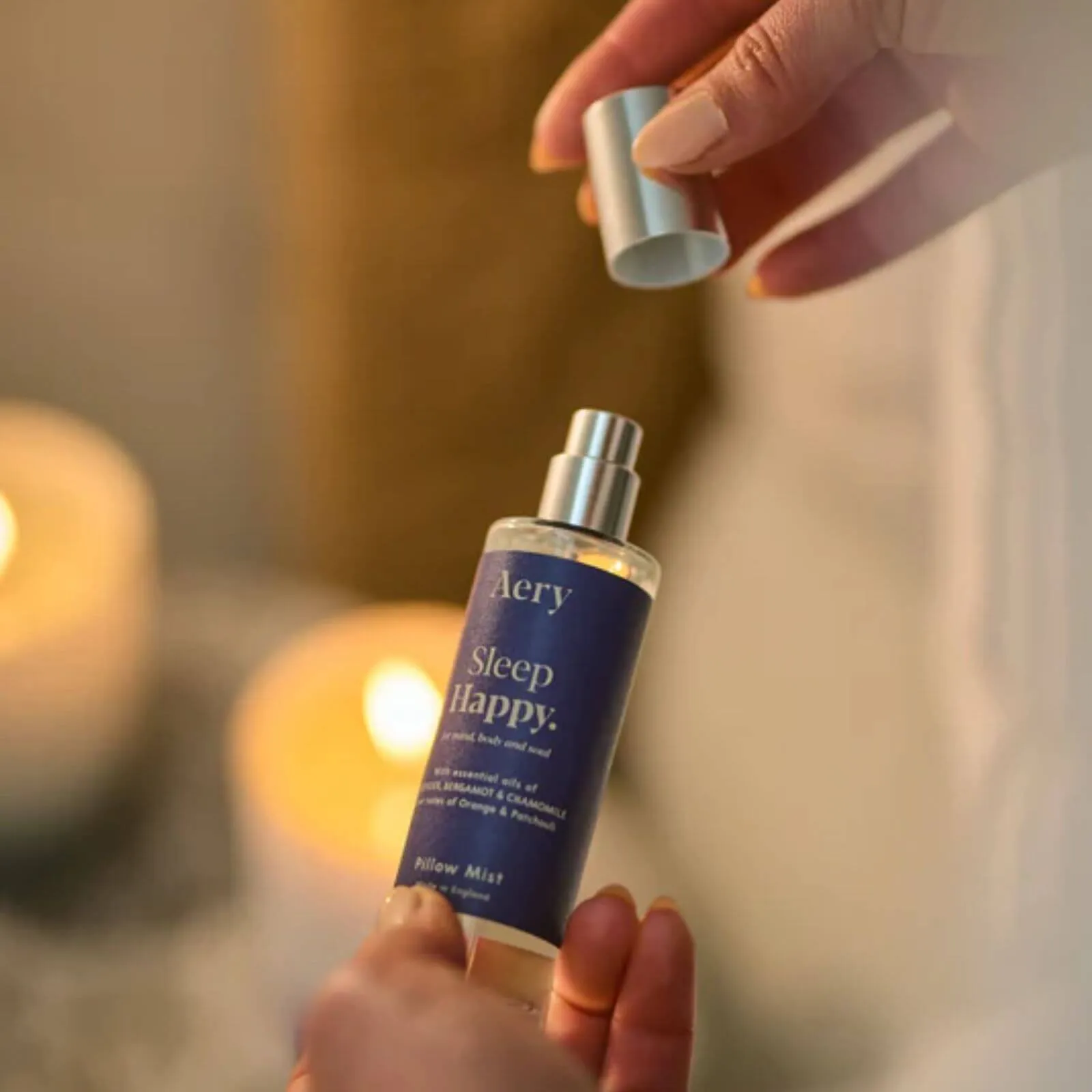 Aery Sleep Happy Pillow Mist - Lavender Bergamot Chamomile