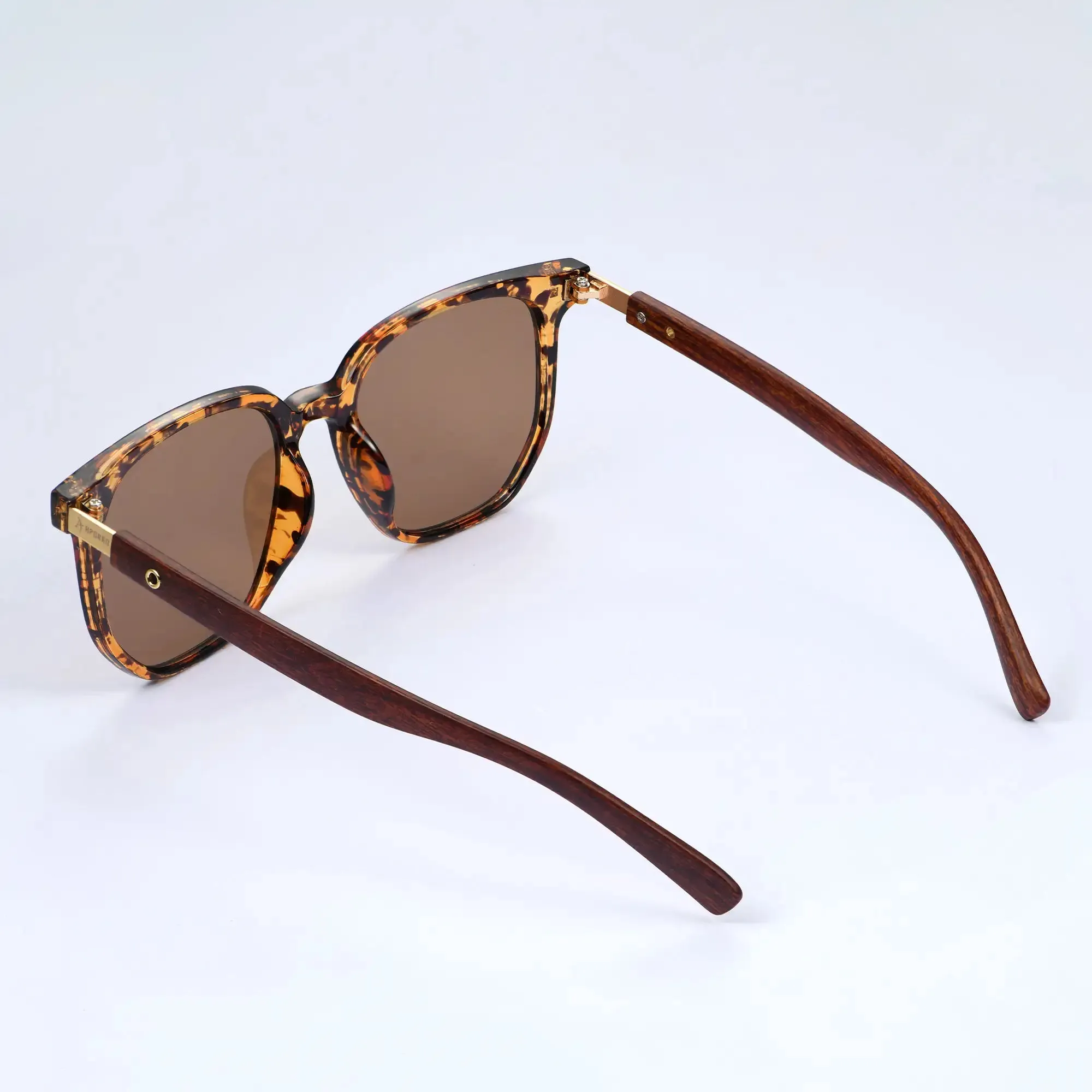 APORRO Tortoiseshell & Wood Sunglasses