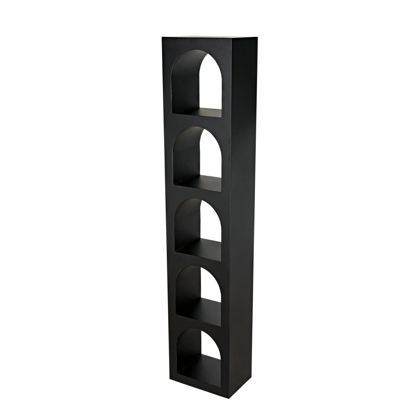 Aqueduct Bookcase, C, Black Metal