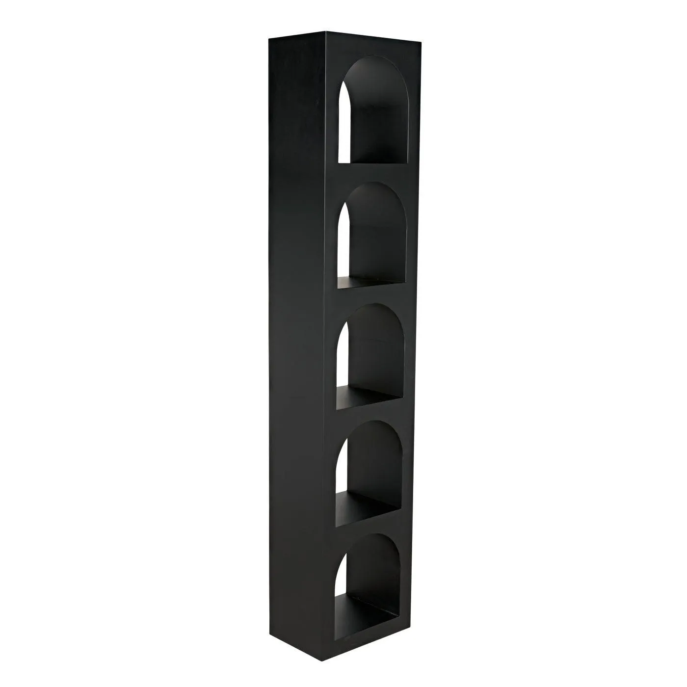Aqueduct Bookcase, C, Black Metal