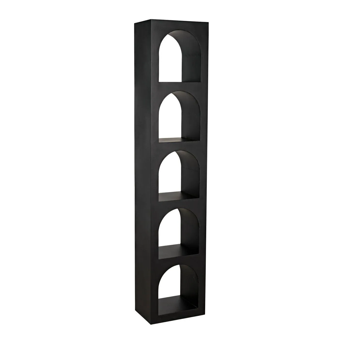 Aqueduct Bookcase, C, Black Metal