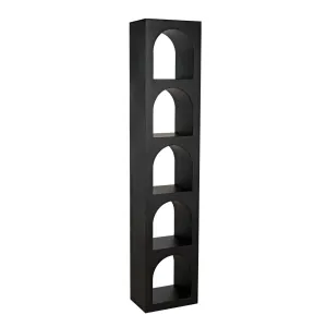 Aqueduct Bookcase, C, Black Metal