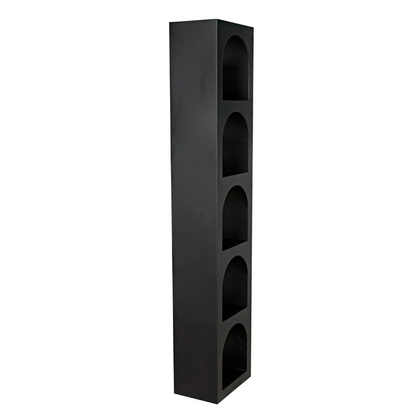 Aqueduct Bookcase, C, Black Metal