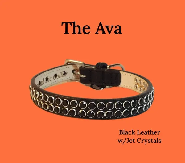 Ava Double Row Crystals Close Together-Halloween