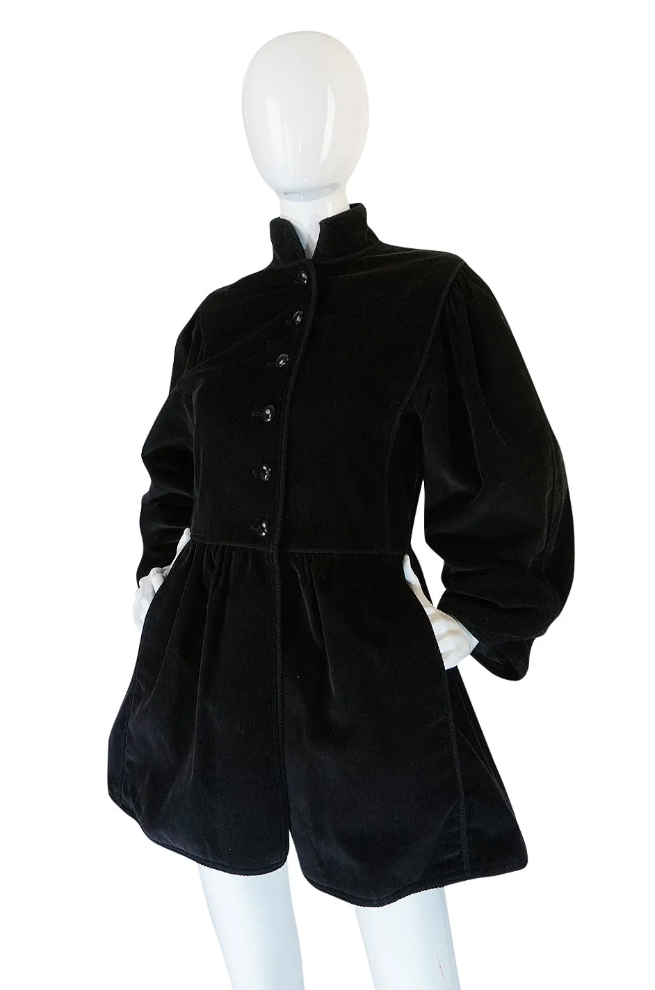 A/W 1976-1977 Yves Saint Laurent Corduroy Russian Collection Coat