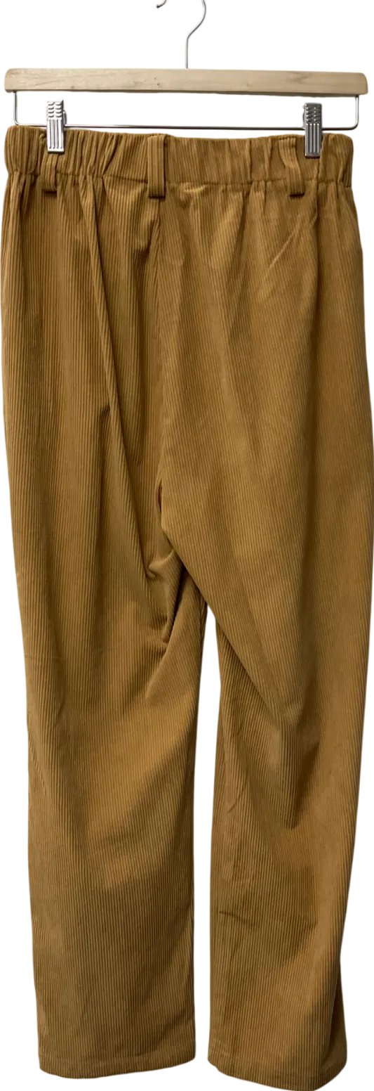 Beige Corduroy Trousers UK S