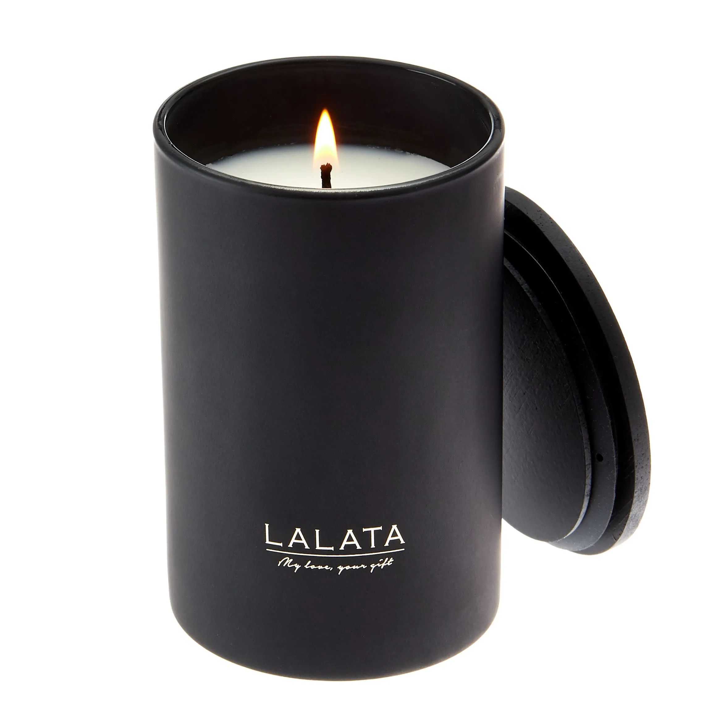 Black Candle - Scented Coconut Mango Amber