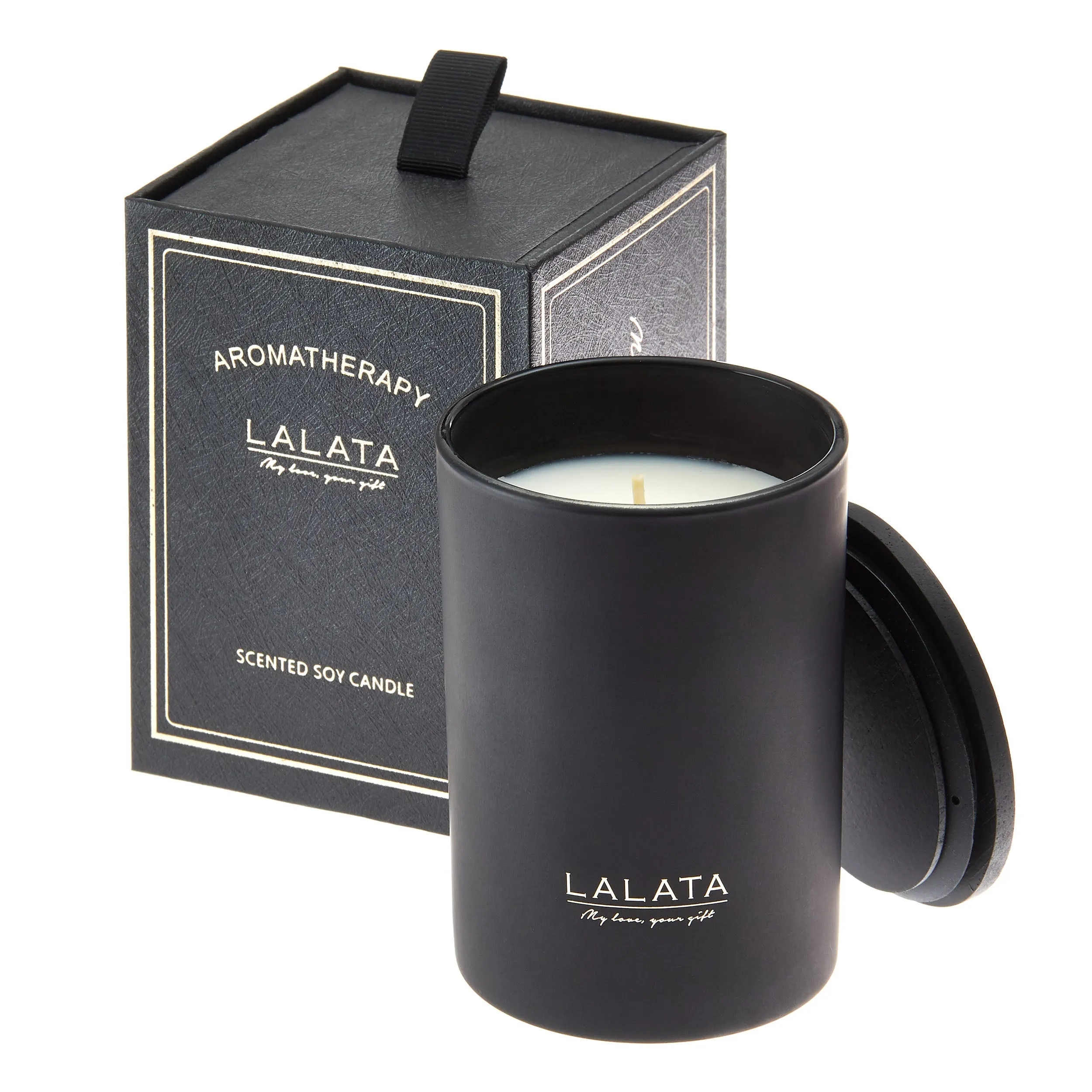Black Candle - Scented Coconut Mango Amber