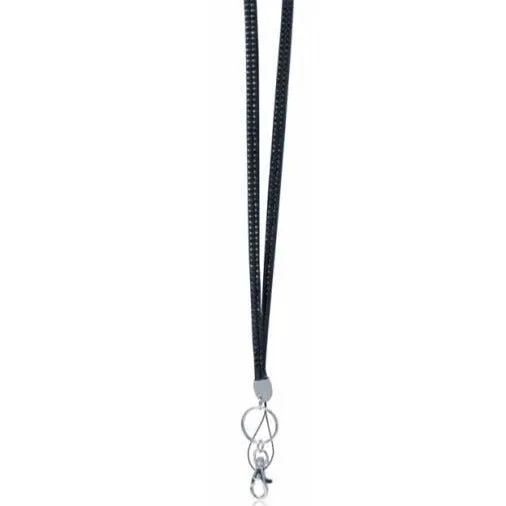 Black Rhinestone Crystal Lanyards