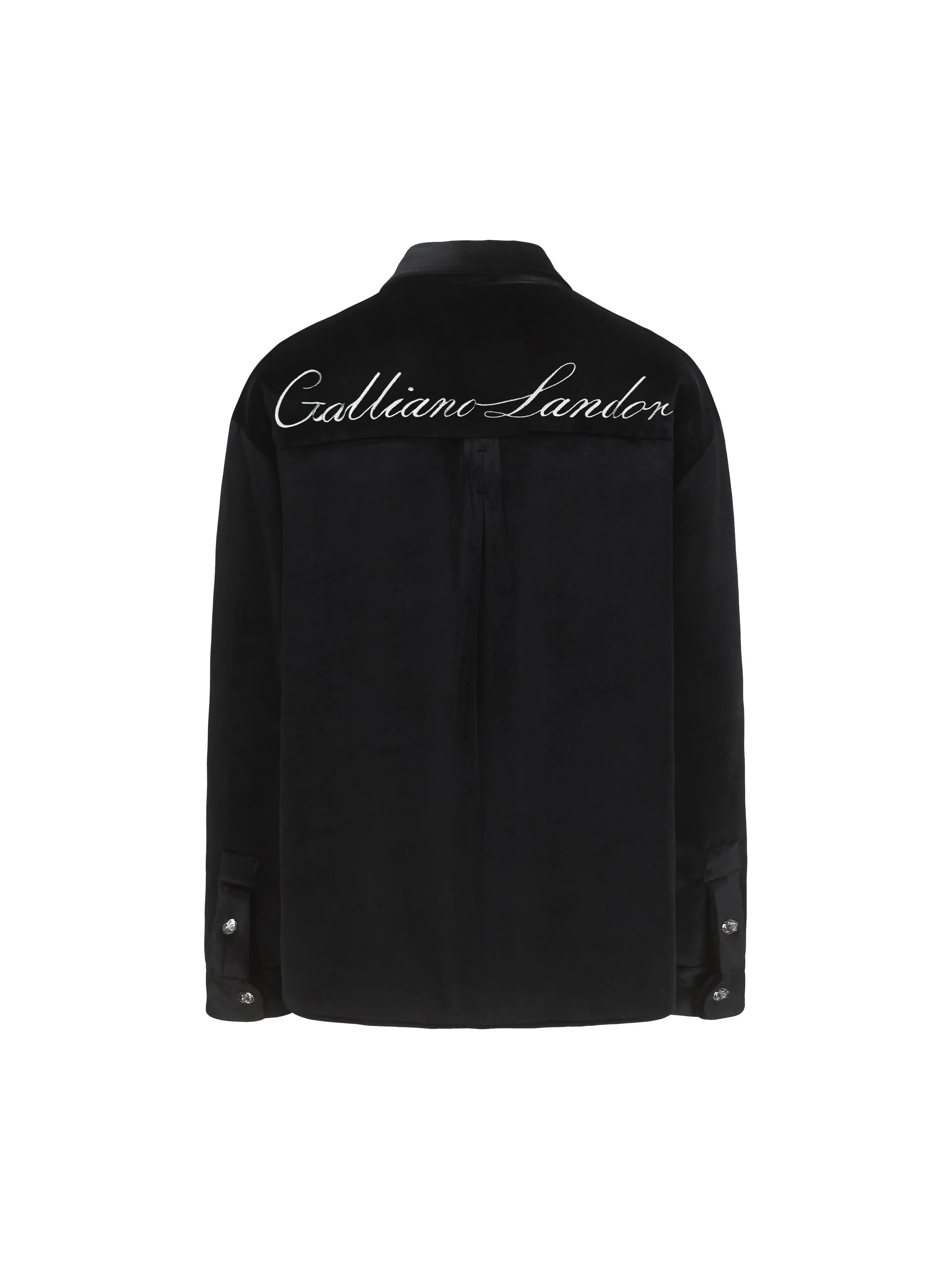 Black Velvet Shirt Jacket