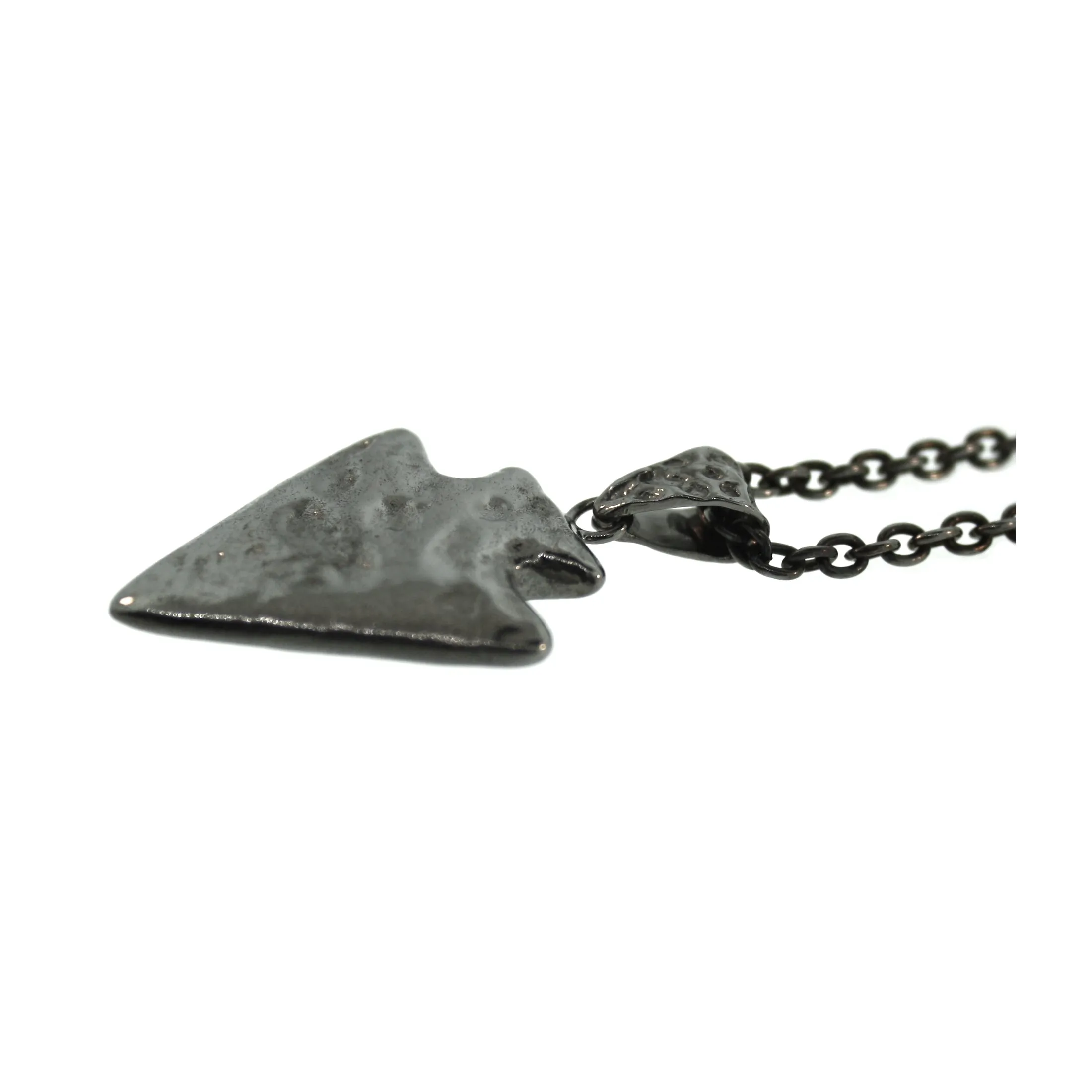 Blackened Silver Islander Arrowhead Pendant