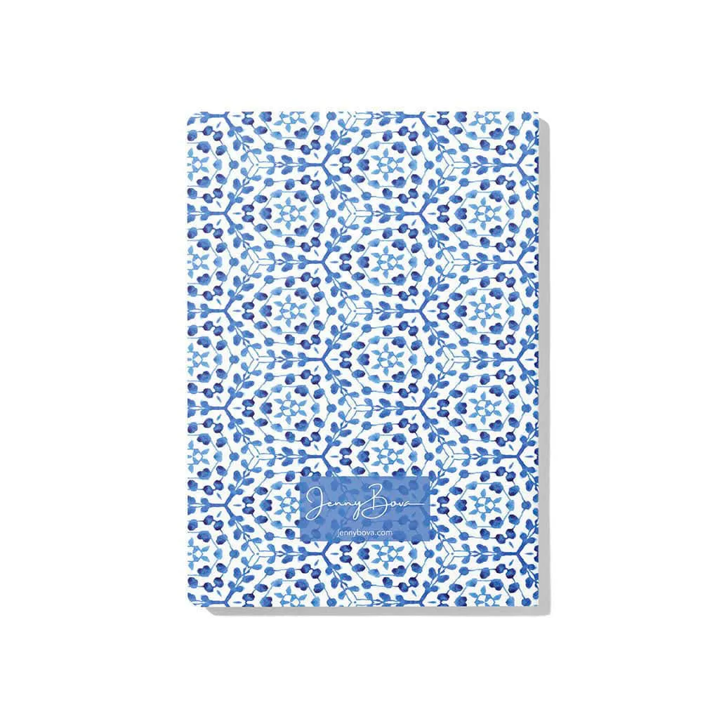 Blue & White Notebook Set