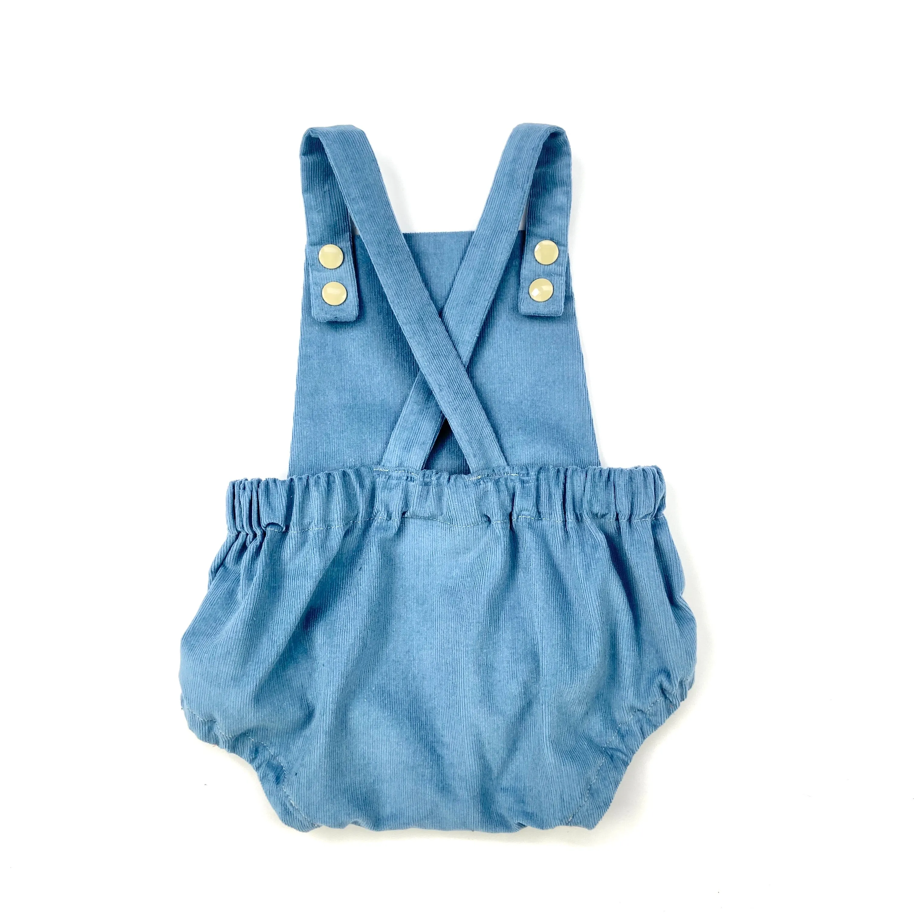 Blueberry Baby Needlecord Short Romper
