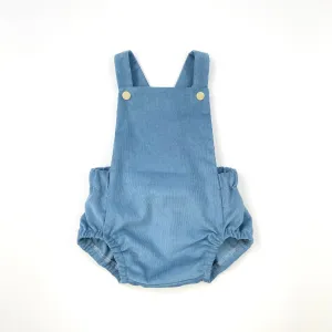 Blueberry Baby Needlecord Short Romper