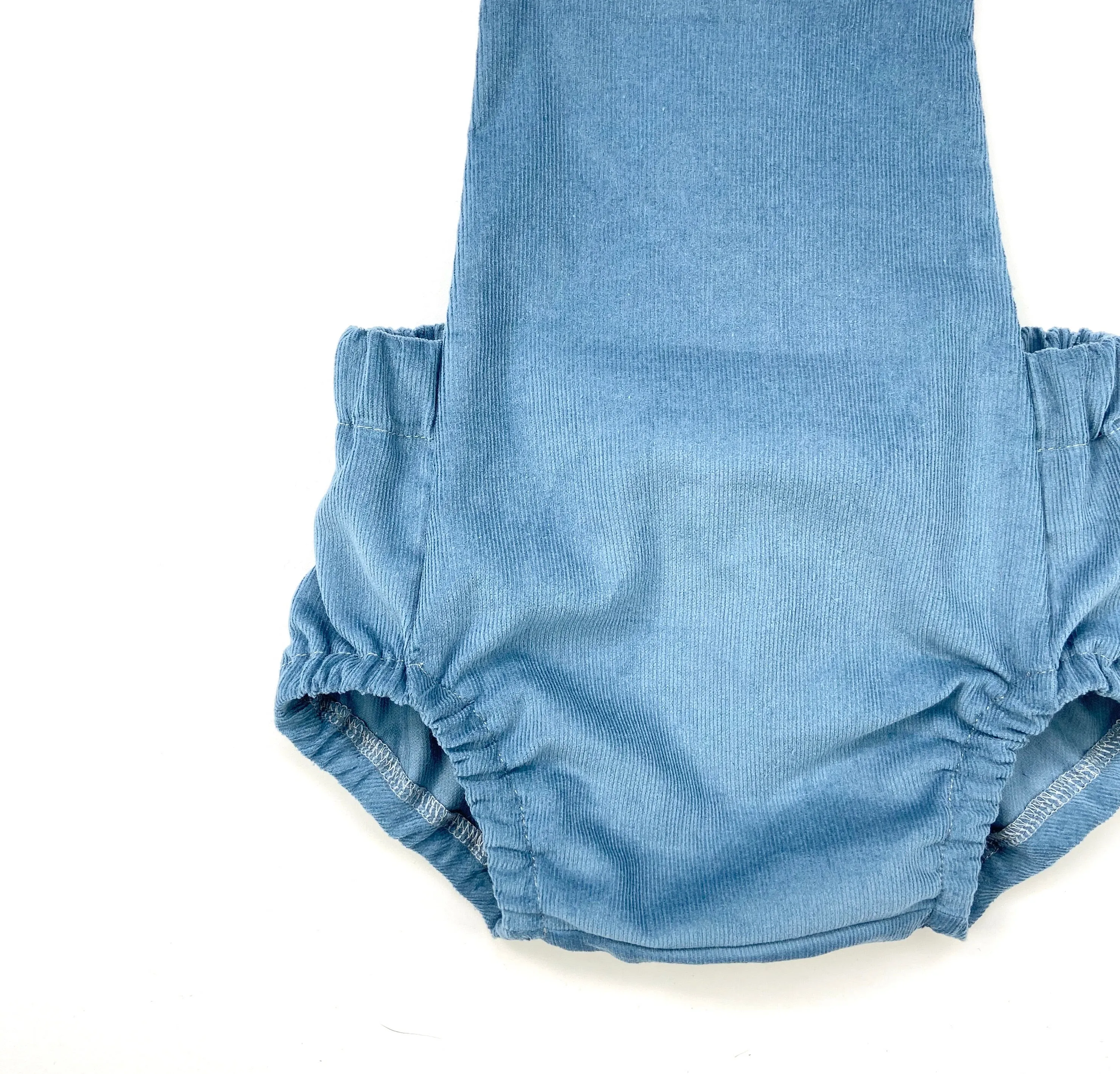Blueberry Baby Needlecord Short Romper