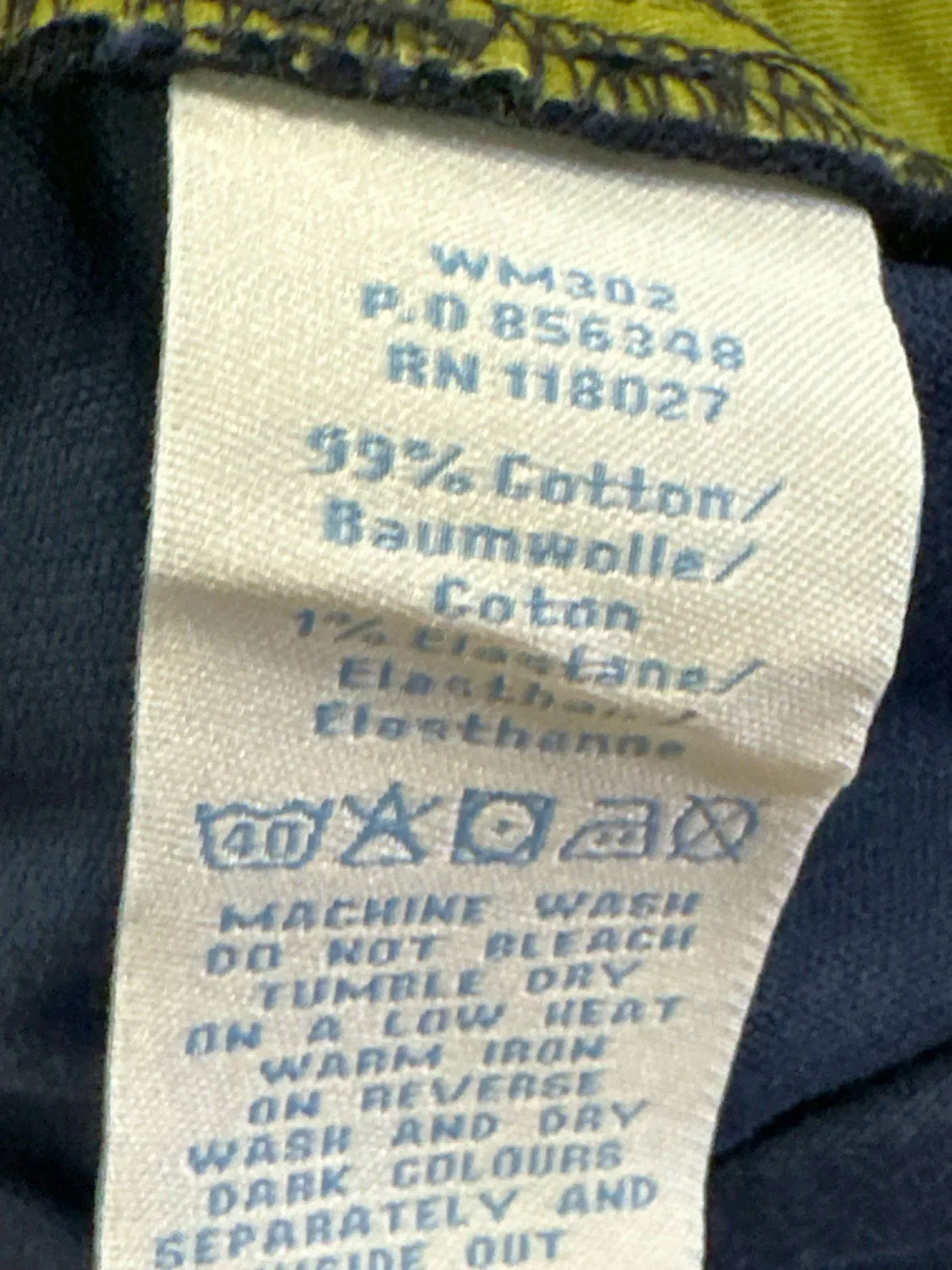 Boden Navy Corduroy Trousers UK 22L