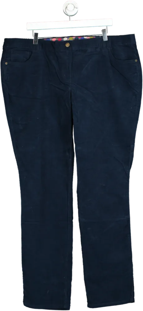 Boden Navy Corduroy Trousers UK 22L