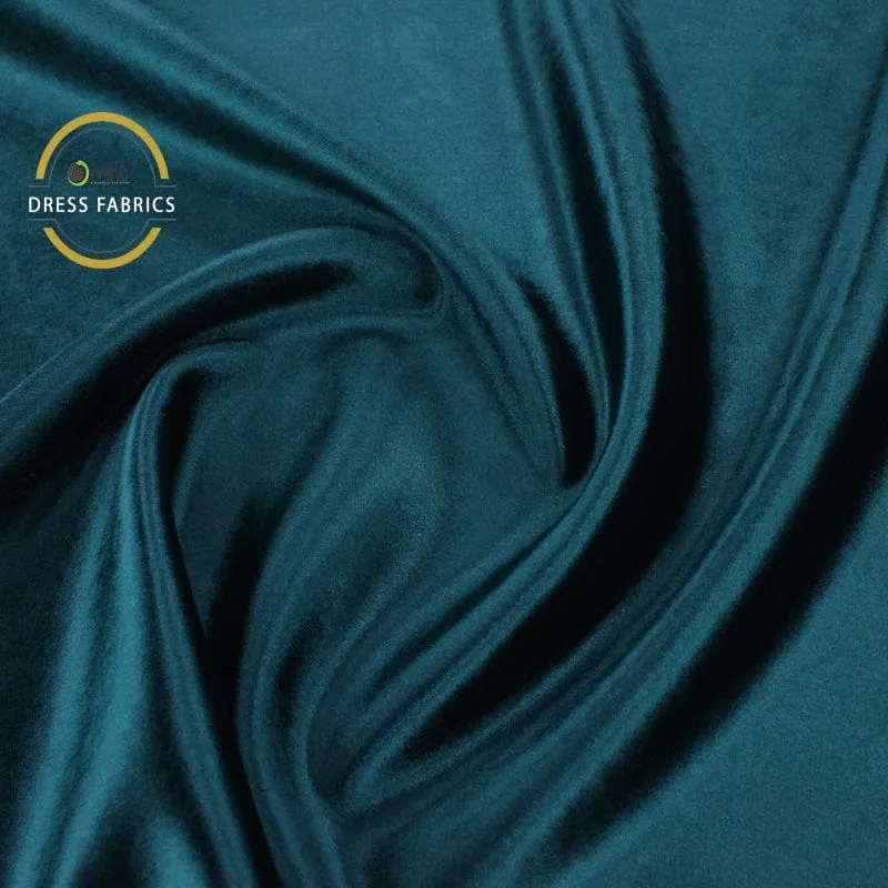 Bonded Prada Velvet Fabric Bottle Green 140 cm