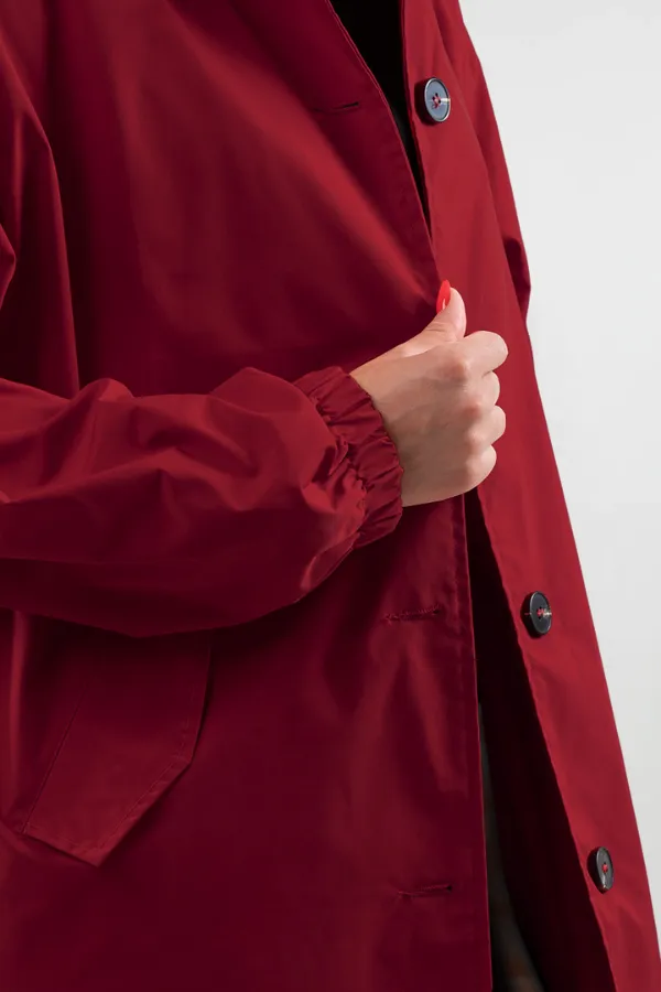 BURGUNDY BLOSSOM WINDBREAKER