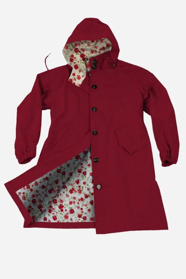 BURGUNDY BLOSSOM WINDBREAKER