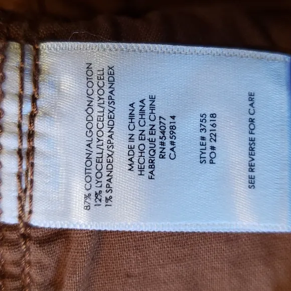 CABI #3755 Corduroy University Skirt Toffee sz 4 Women's