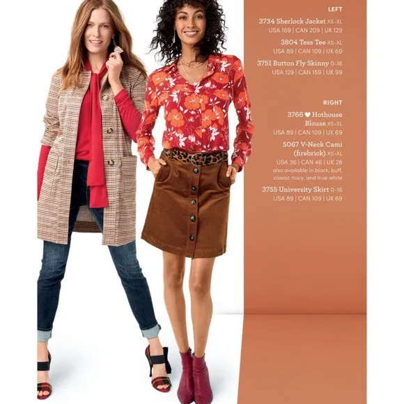CABI #3755 Corduroy University Skirt Toffee sz 4 Women's