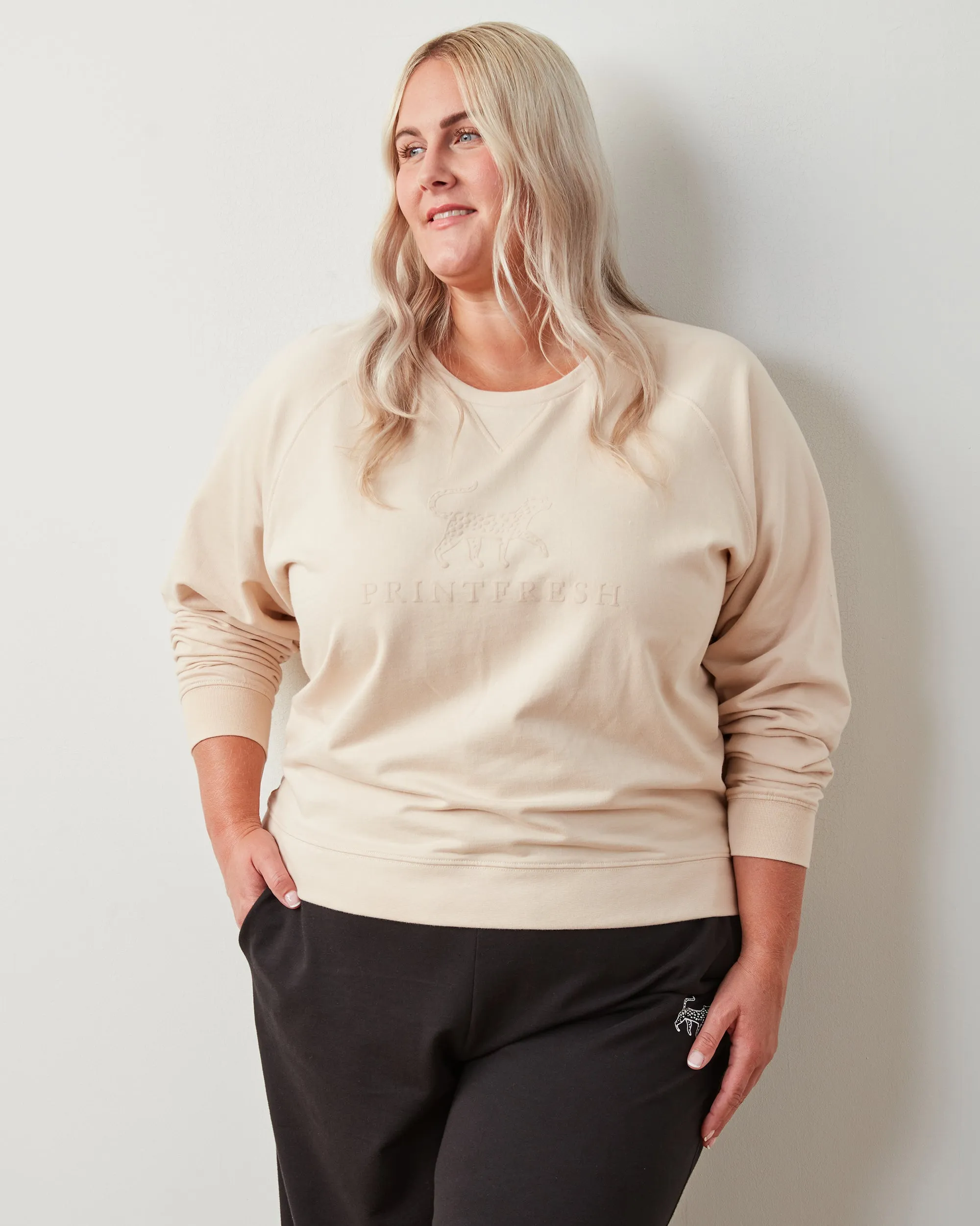 Cappuccino Foam - Down Time Essential Crewneck - Essential Crewneck