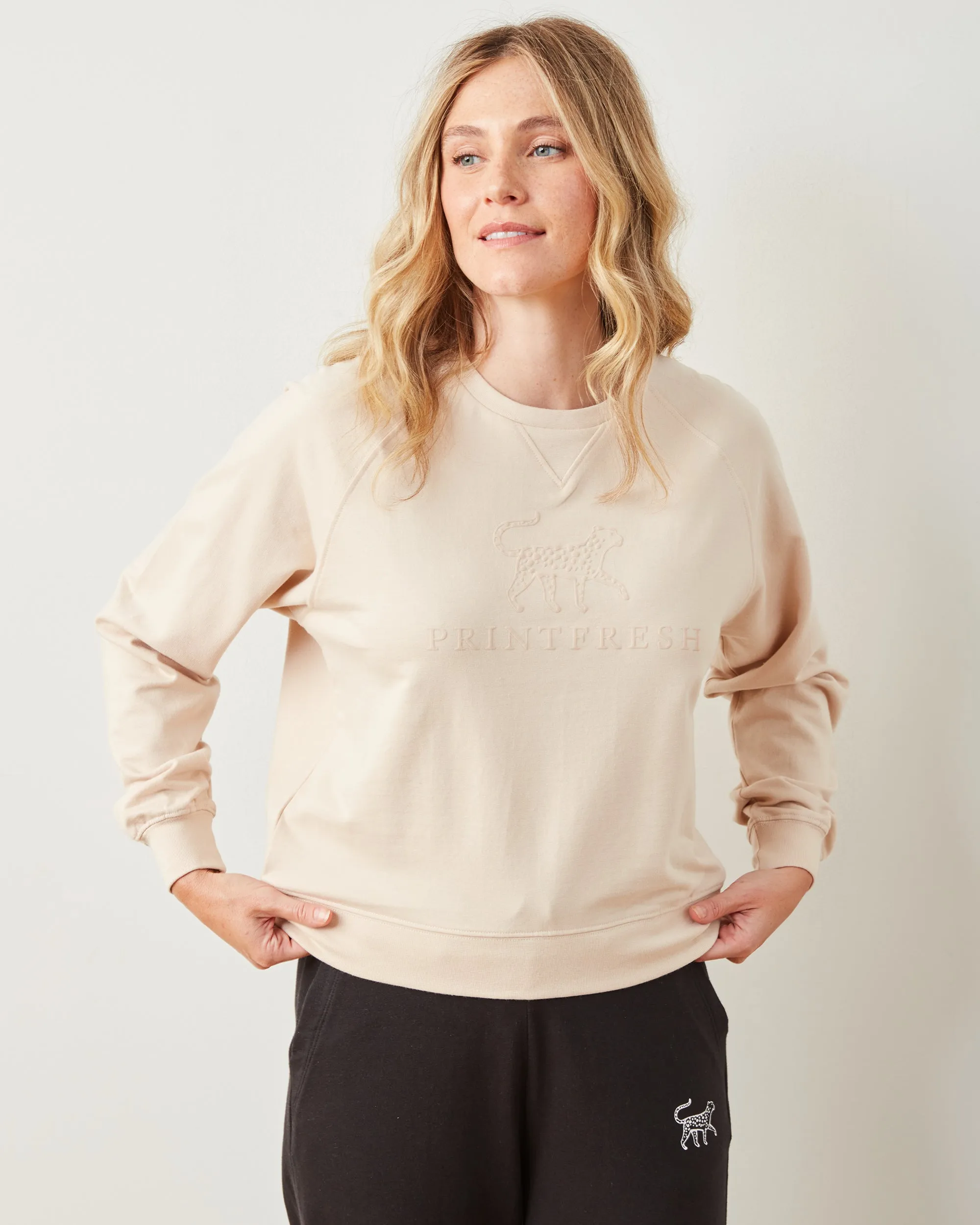 Cappuccino Foam - Down Time Essential Crewneck - Essential Crewneck