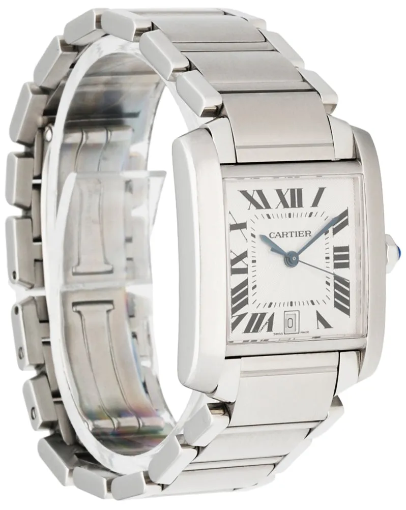 Cartier Tank Francaise 2366 18K White Gold Men's Watch