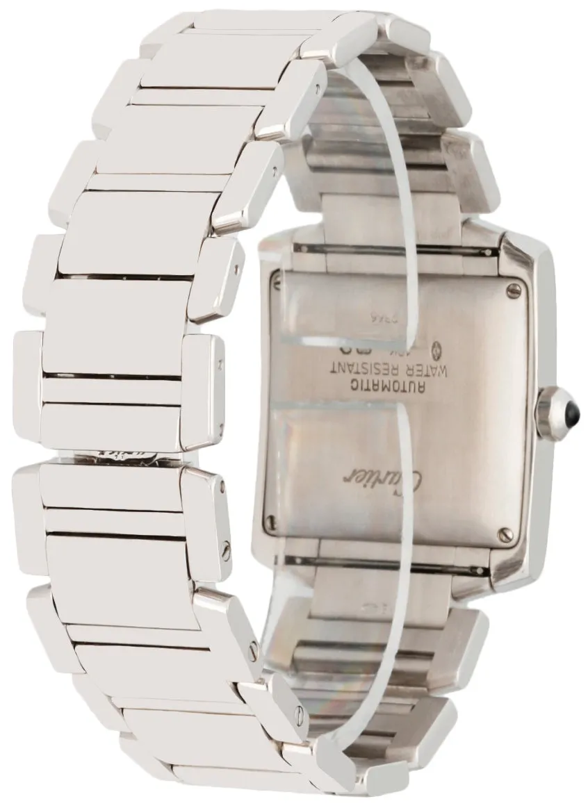 Cartier Tank Francaise 2366 18K White Gold Men's Watch