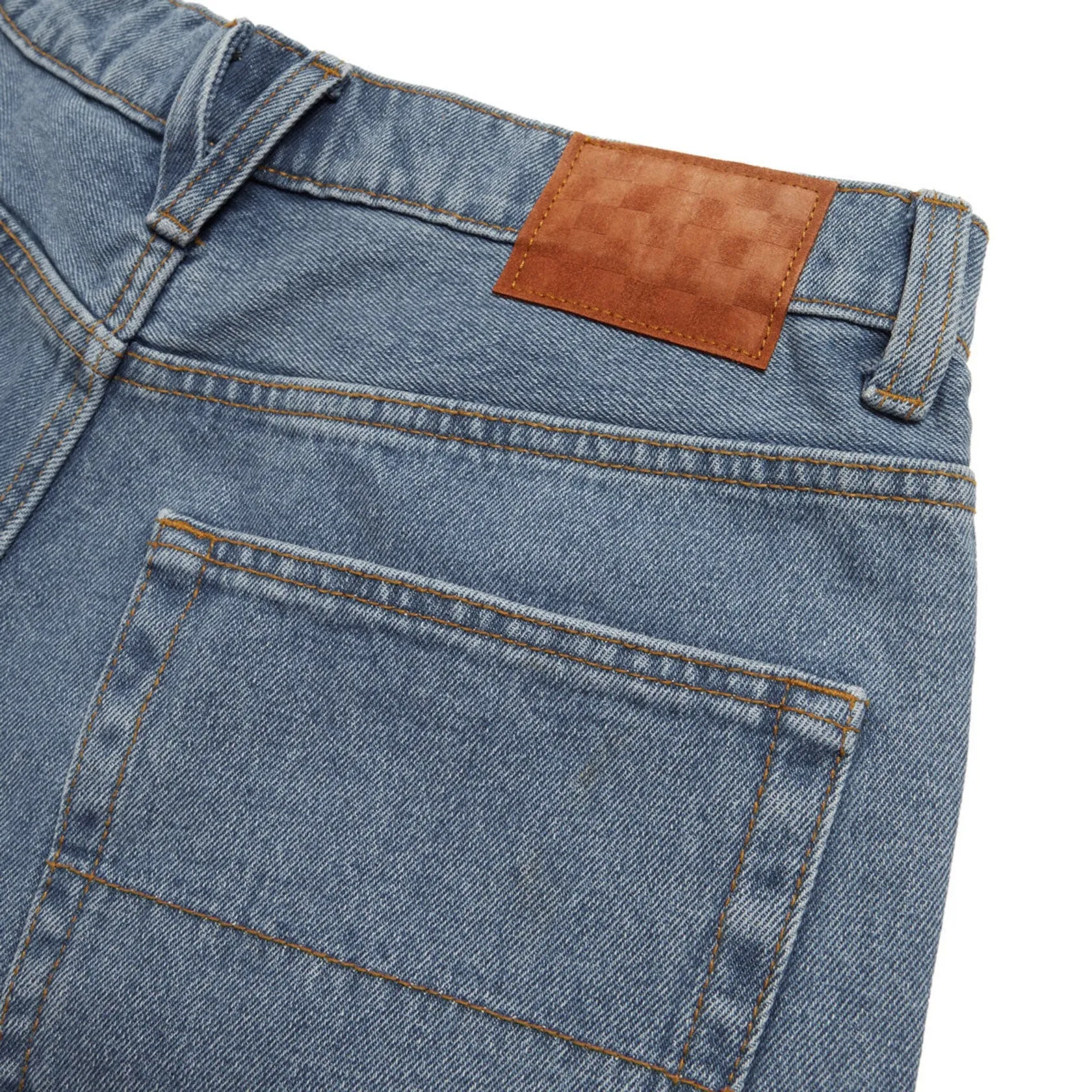 Check 5 Baggy Denim (Stonewash Blue)