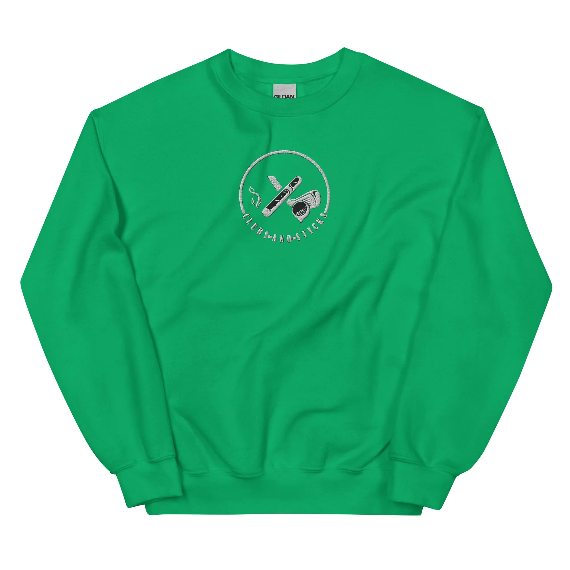 Clubs and Sticks Embroidered Sweatshirt