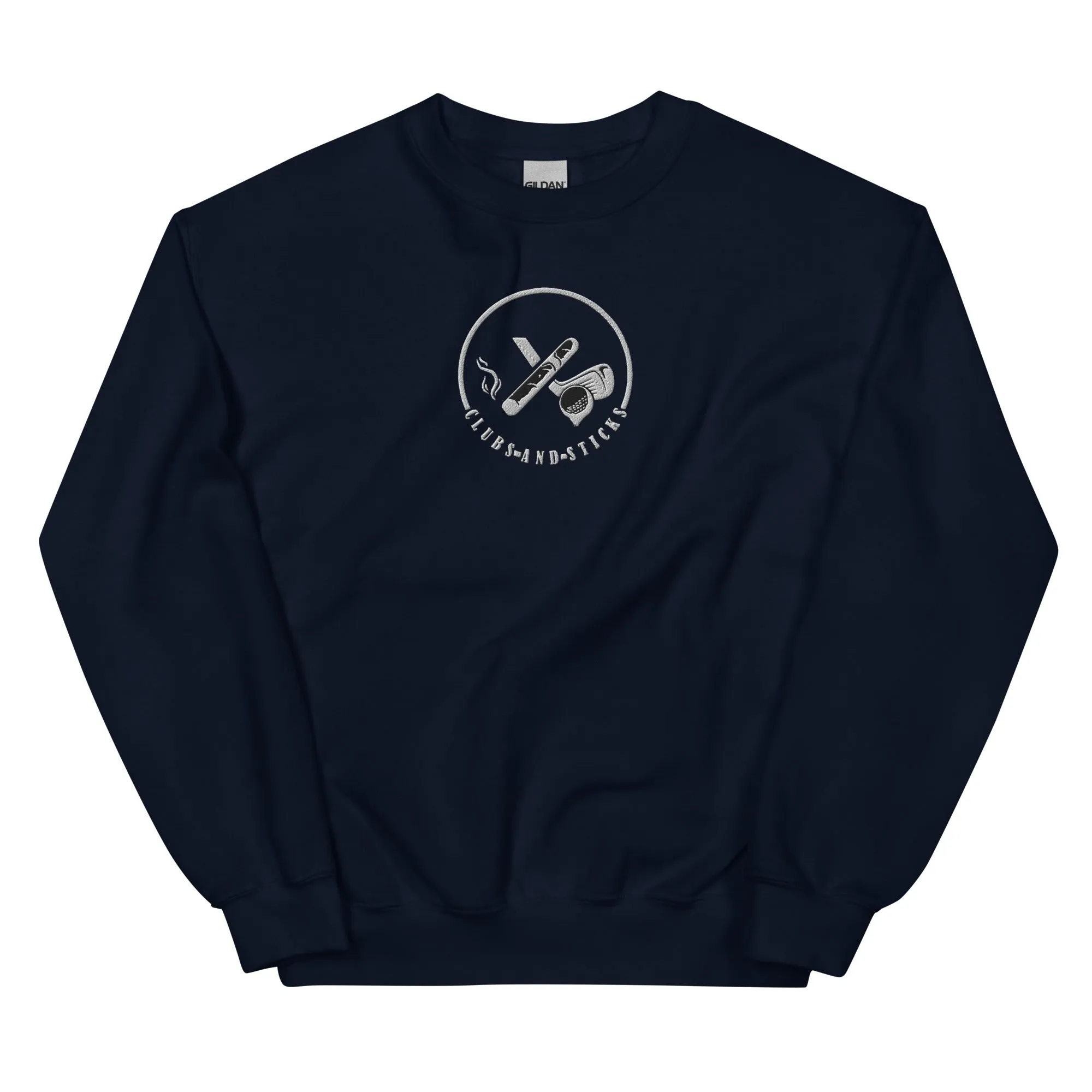 Clubs and Sticks Embroidered Sweatshirt