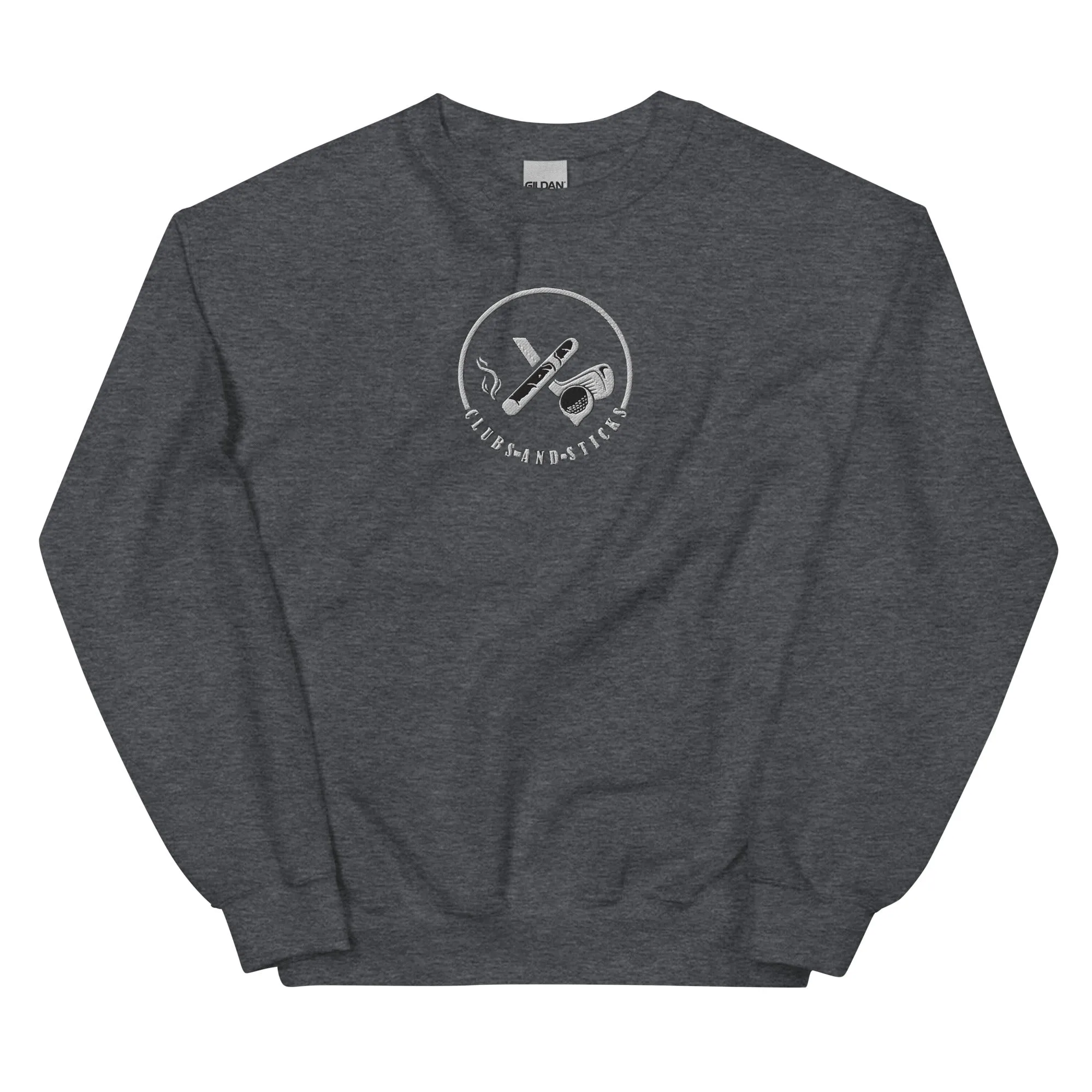 Clubs and Sticks Embroidered Sweatshirt