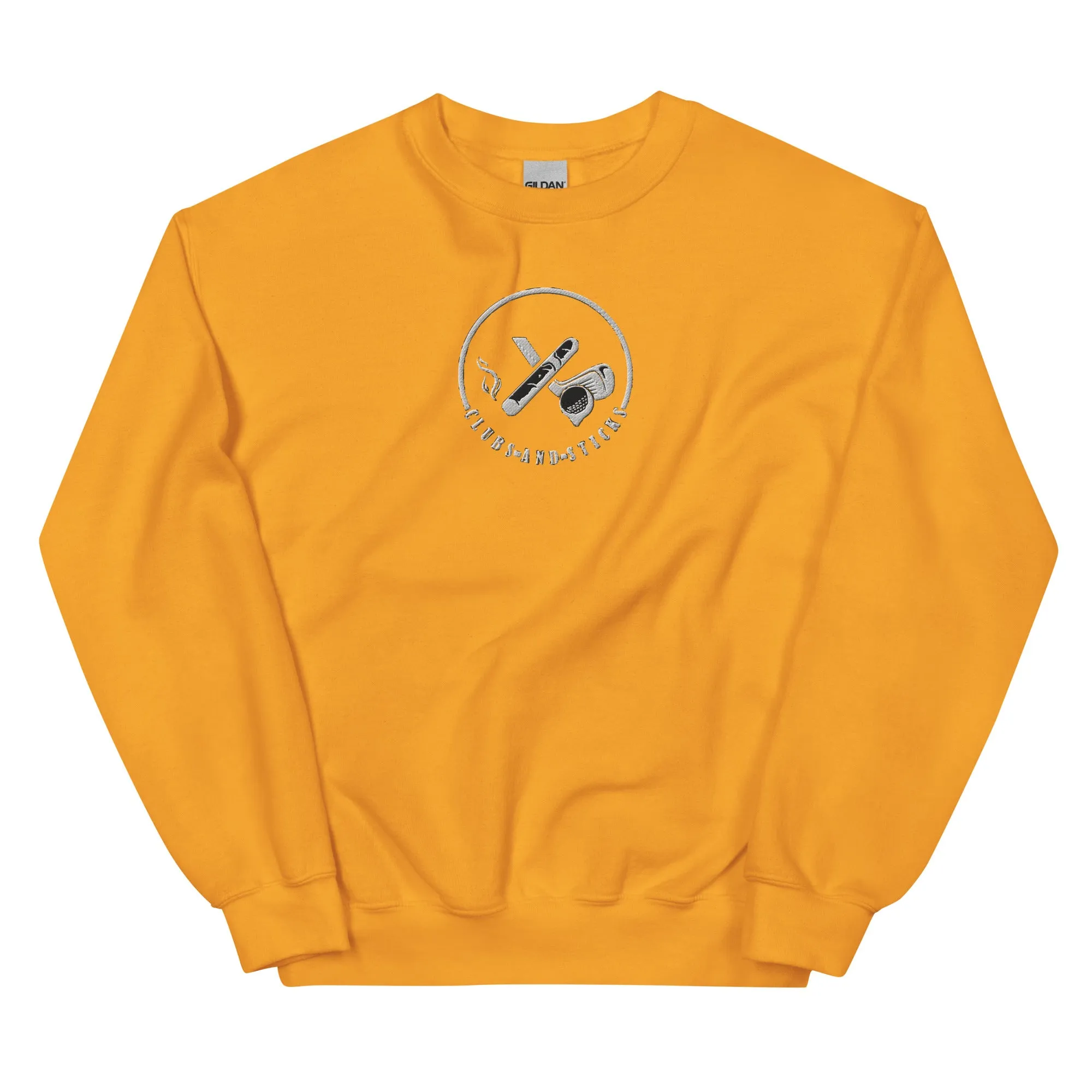 Clubs and Sticks Embroidered Sweatshirt