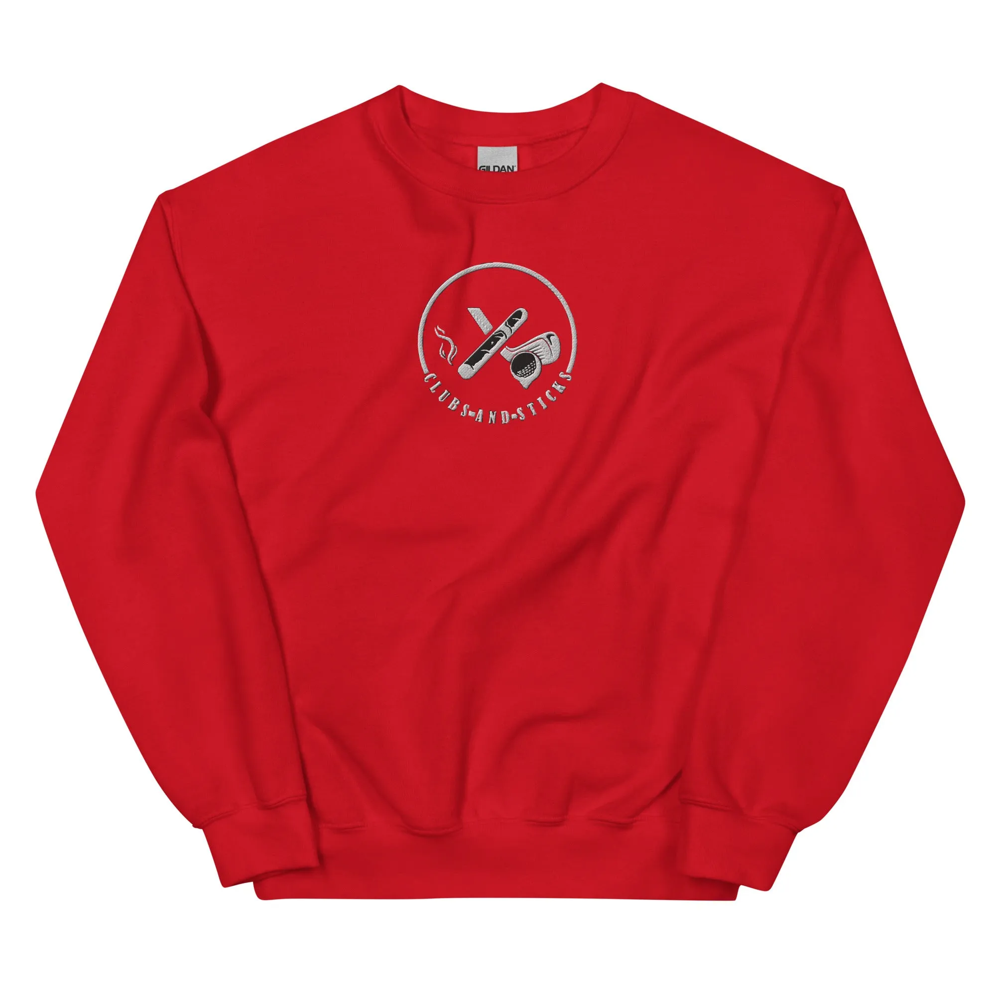 Clubs and Sticks Embroidered Sweatshirt