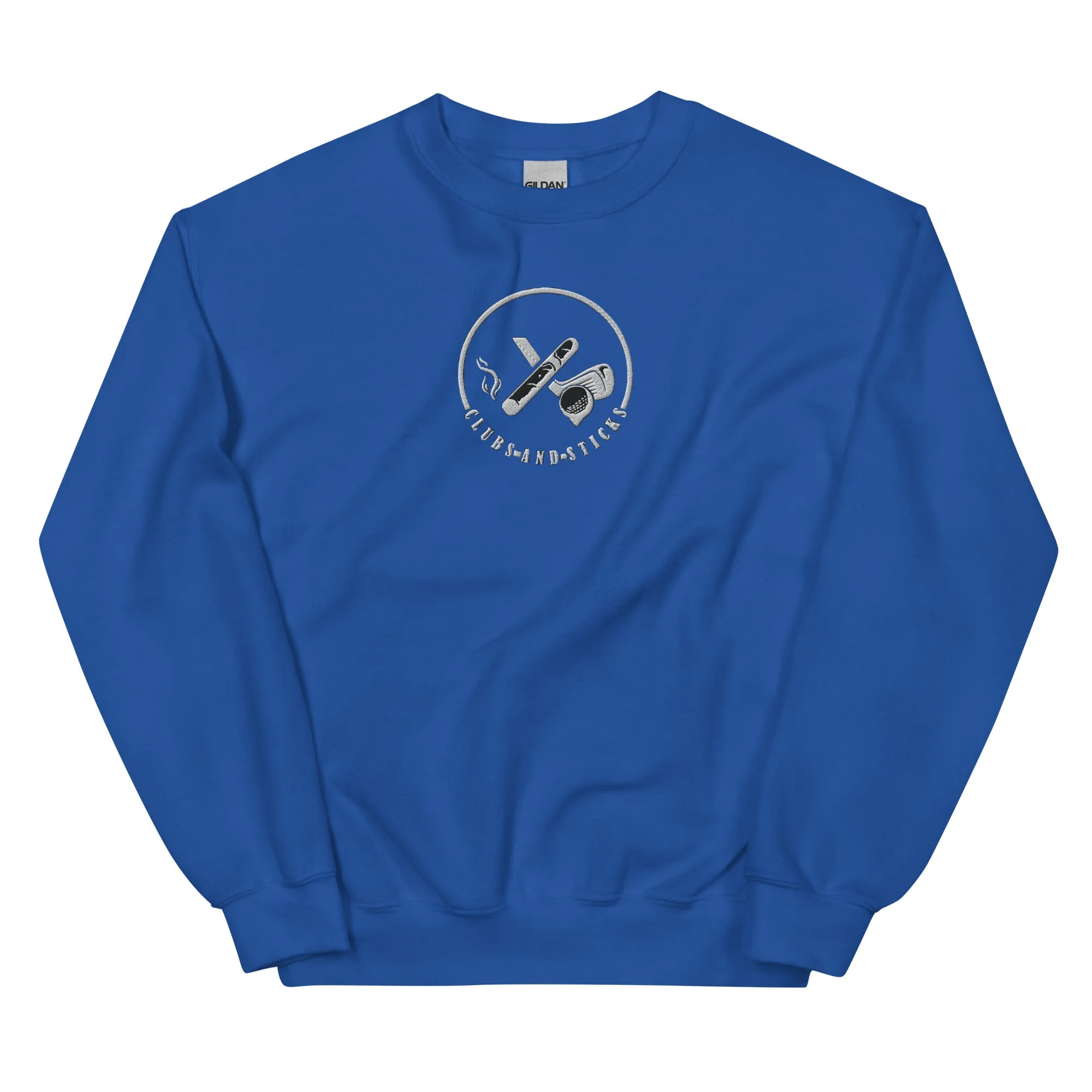 Clubs and Sticks Embroidered Sweatshirt