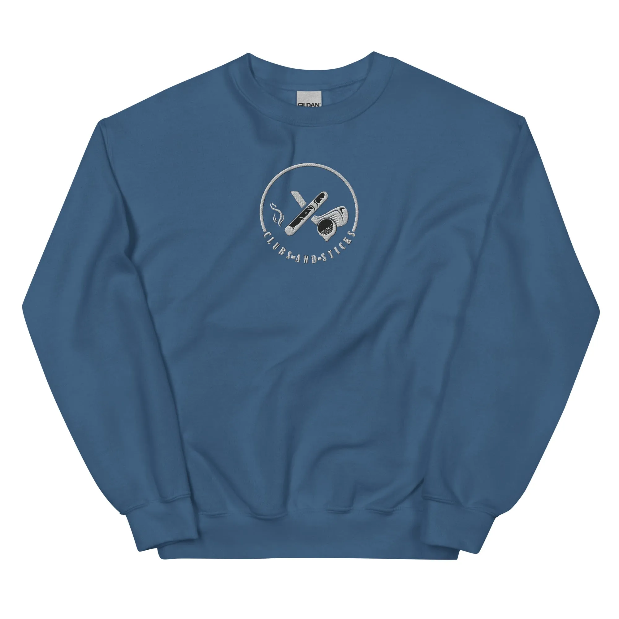 Clubs and Sticks Embroidered Sweatshirt