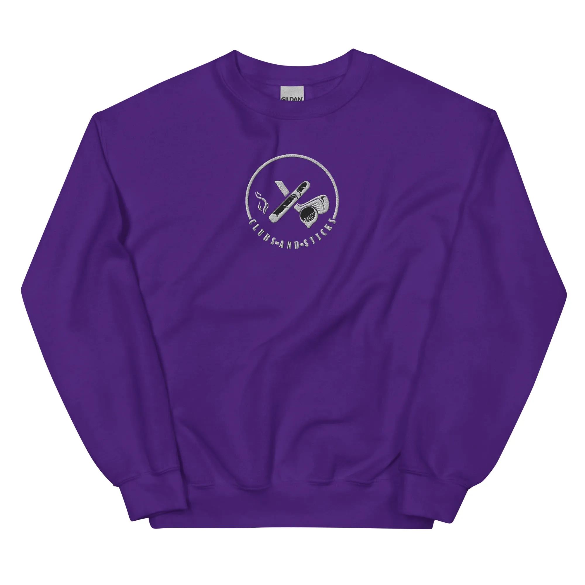 Clubs and Sticks Embroidered Sweatshirt