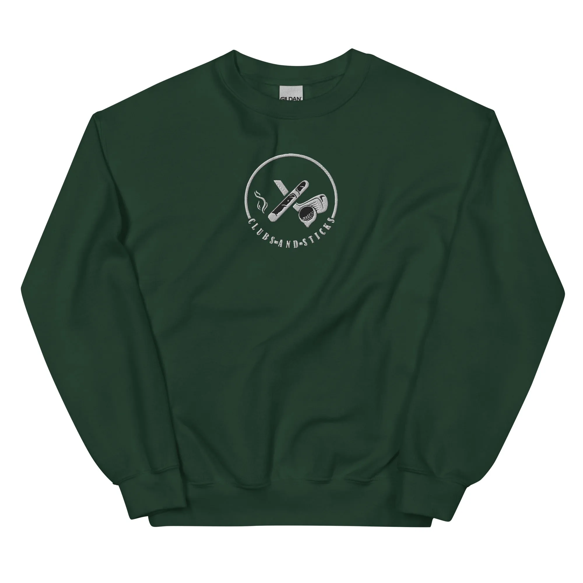 Clubs and Sticks Embroidered Sweatshirt