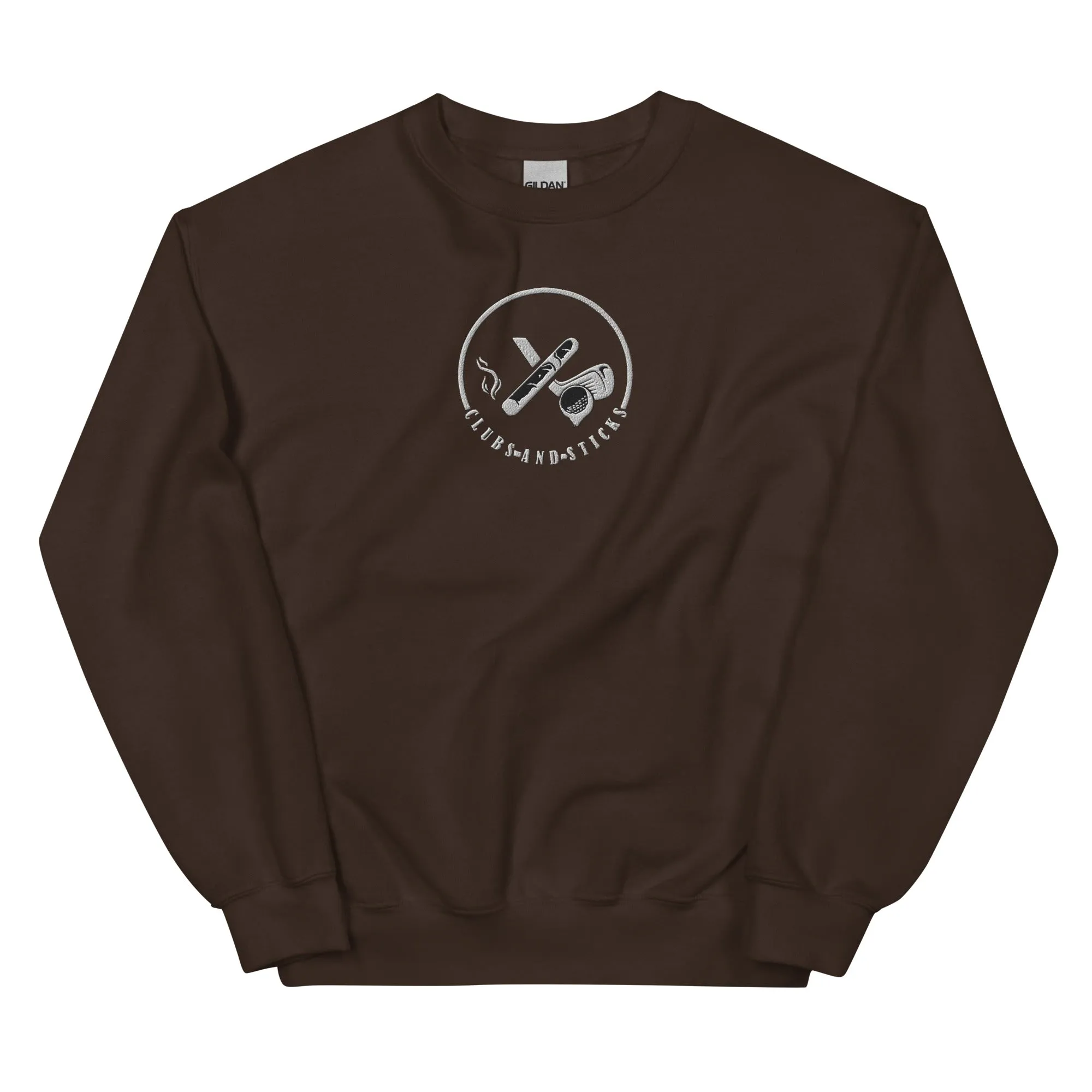 Clubs and Sticks Embroidered Sweatshirt