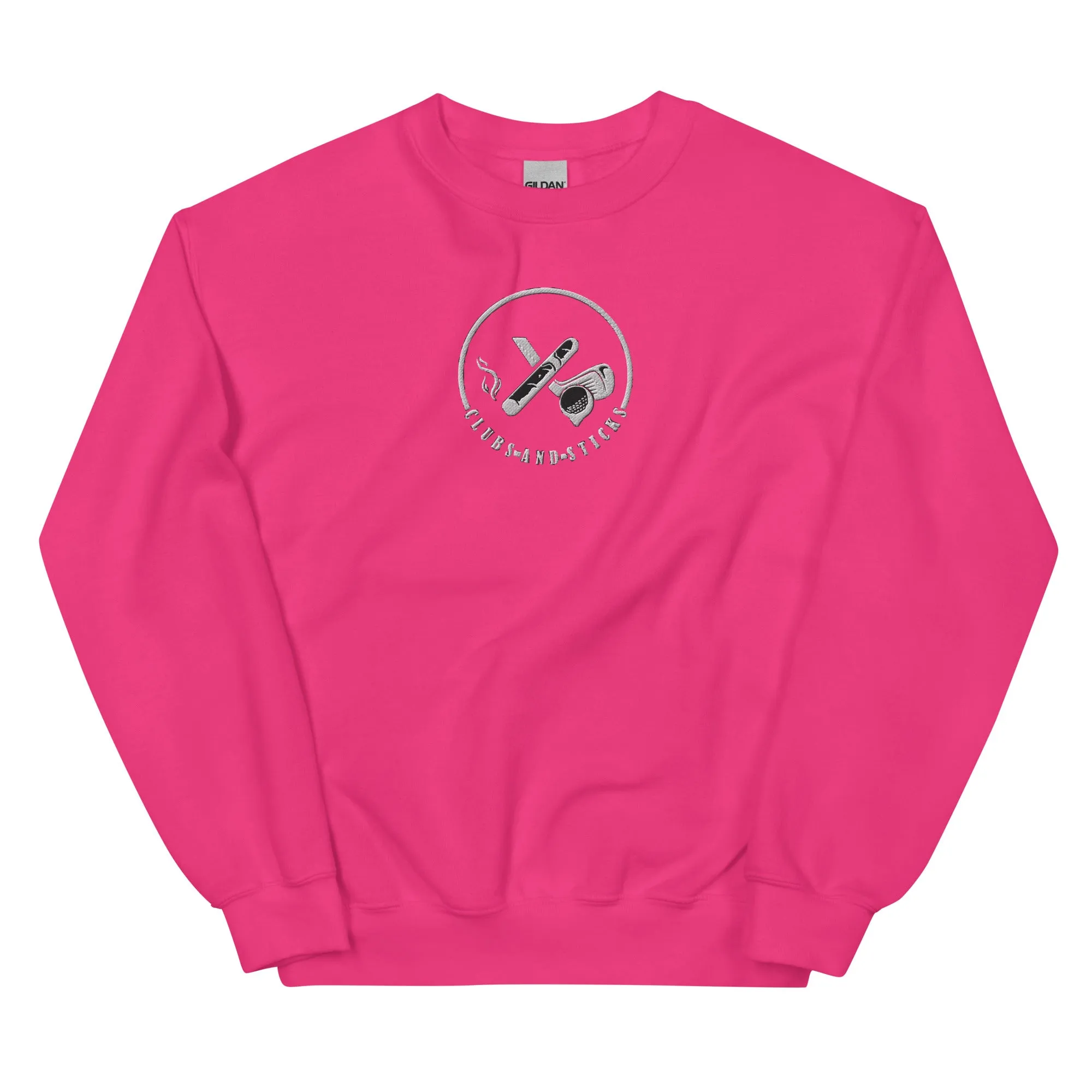 Clubs and Sticks Embroidered Sweatshirt