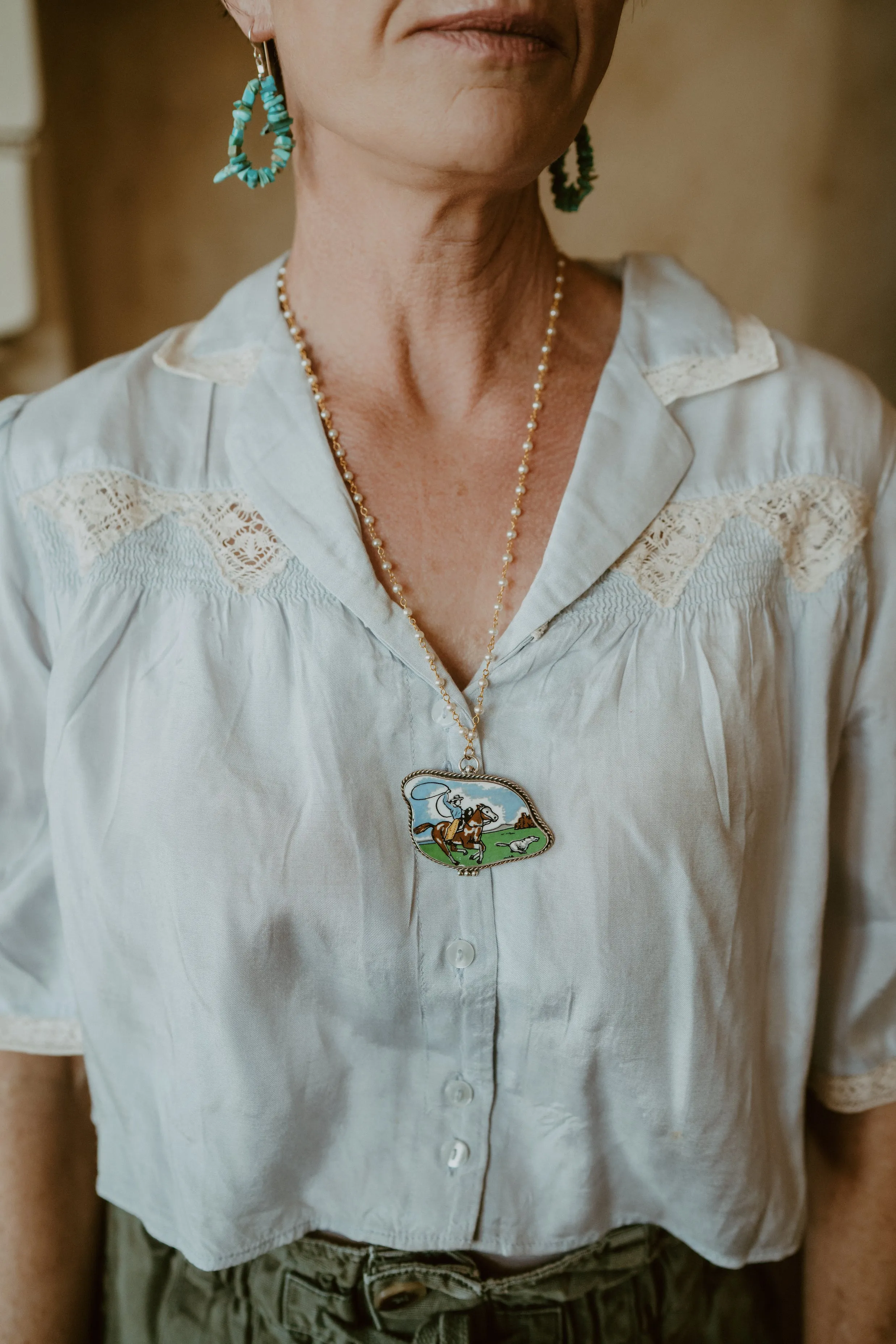 Cowboy vs. Coyote Necklace