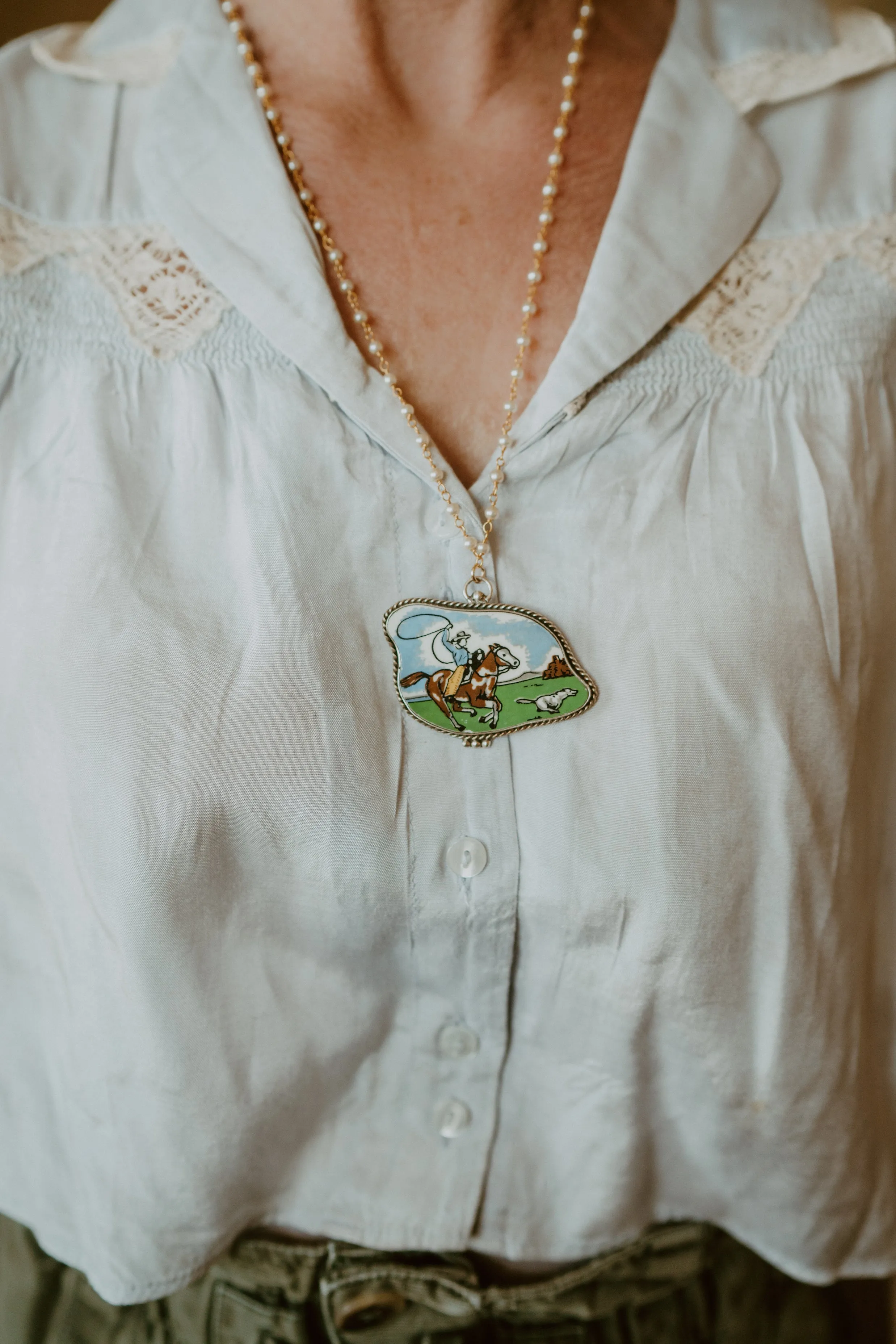 Cowboy vs. Coyote Necklace