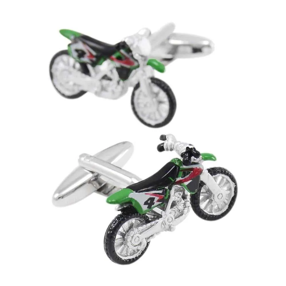 Cycolinks Enamel Motorcross Cuff Links